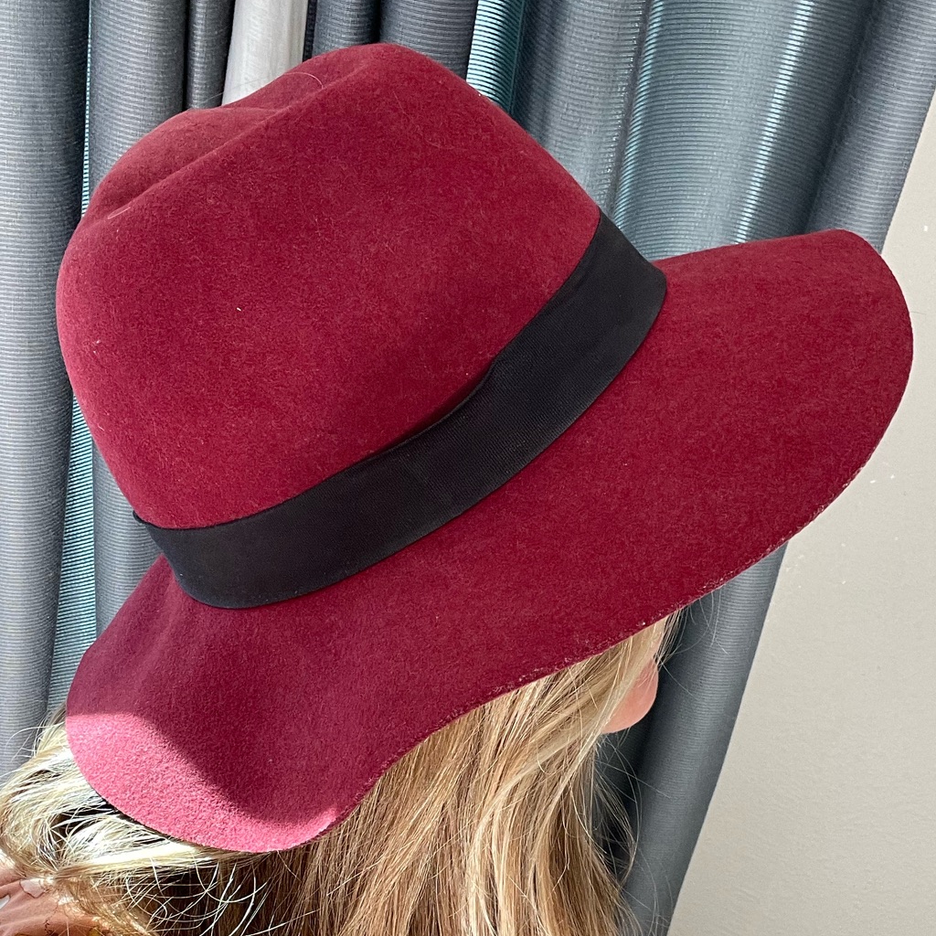 Wool Maroon Hat